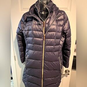 Women's Navy Micheal Kors Puffer Jacket